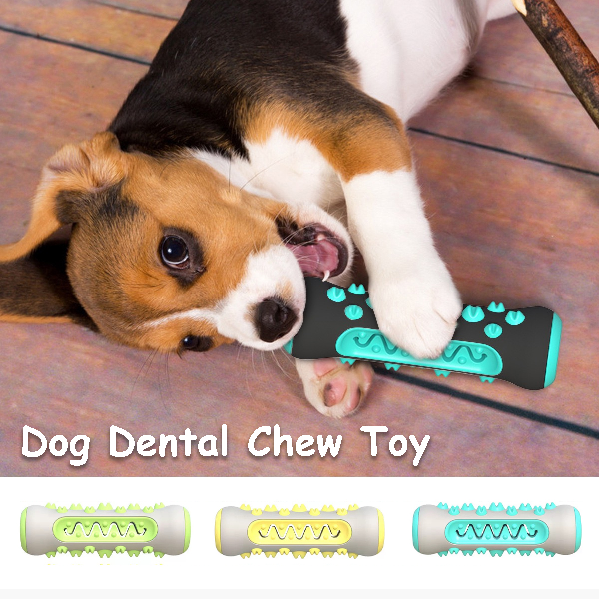Dog Dental Chew Toys for Teeth Cleaning Puppy Teething Sticks & Chewable Bone Toothbrush Enzymatic Oral Care Fresh Breath