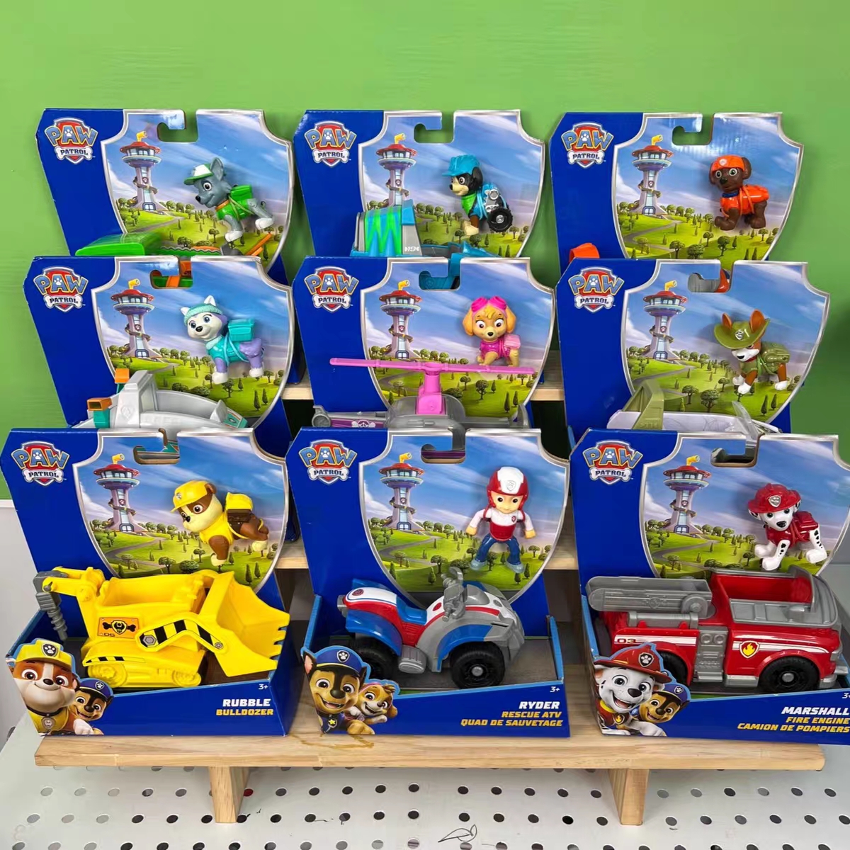 100% Genuine Paw Patrol Kids Toy vehicles with Action Figure Dogs Anime Doll Kids Model Children Birthday Christmas Gift