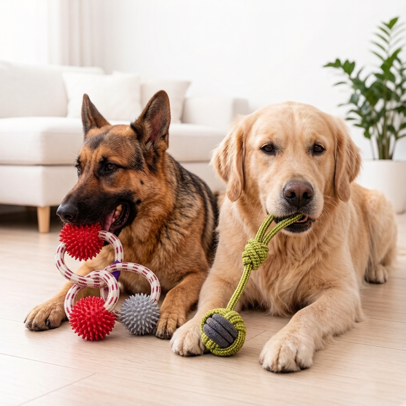 Pet Supplies Dog Teething Toy Interactive Pull Safe and Bite-resistant Hemp Rope Toy Puppy Chewing Teeth Cleaning Cotton Rope