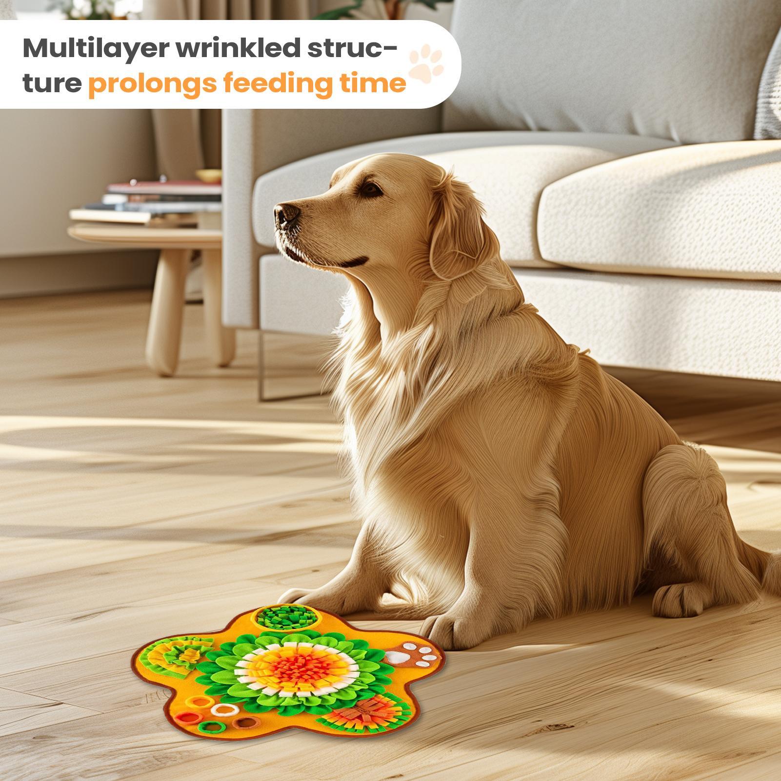 Foraging Mat For Dogs Pet Slow Feeder Pad Interactive Dog Snuffle Mat For Cognitive Training Enrichment Boredom Relief Mental