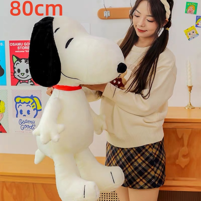 1piece 80cm Peanuts snoopy very big snoopy dog stuffed dolls the best birthday gift toys