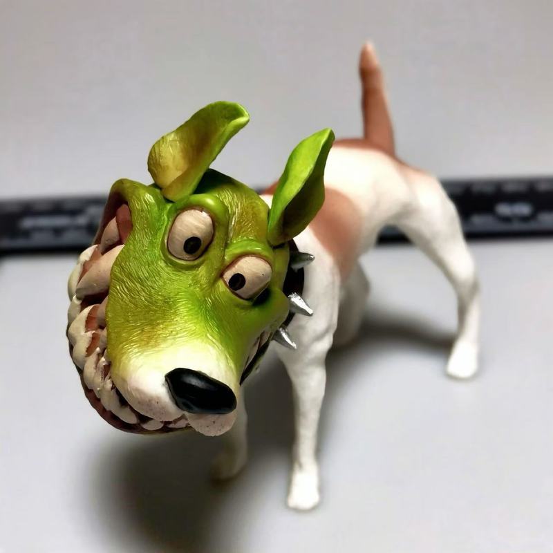 7cm The Mask Dog Action Figures Statue Anime Figure The Mask Model Figurine Desktop Decor Ornaments Holiday Children Gifts Toys