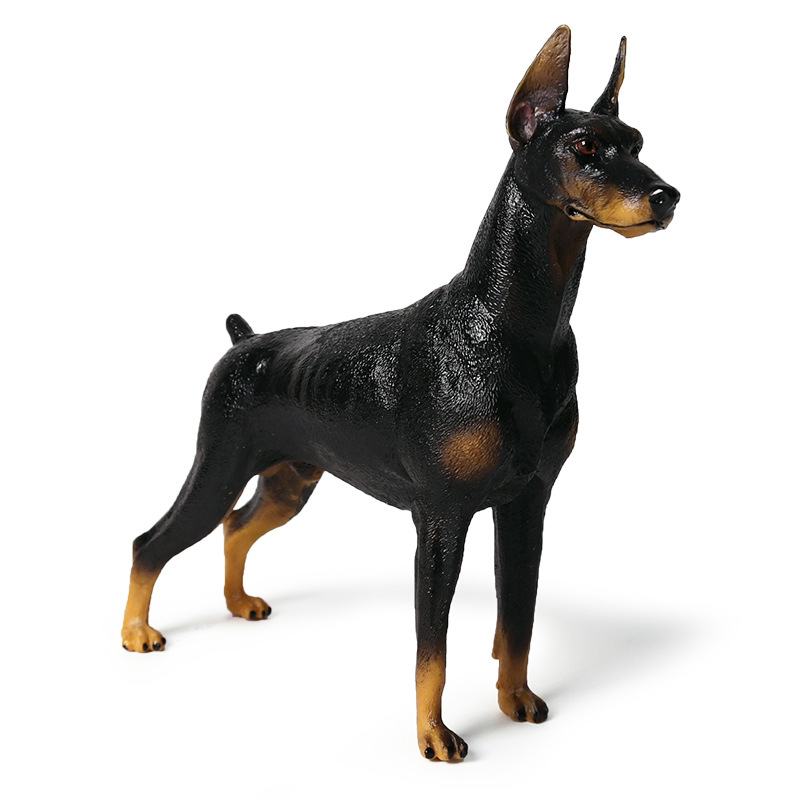 Simulation Doberman Greyhound Figure Collectible Toys Dog Animal Action Figures Kids Children Plastic Toys Gift Dropshipping
