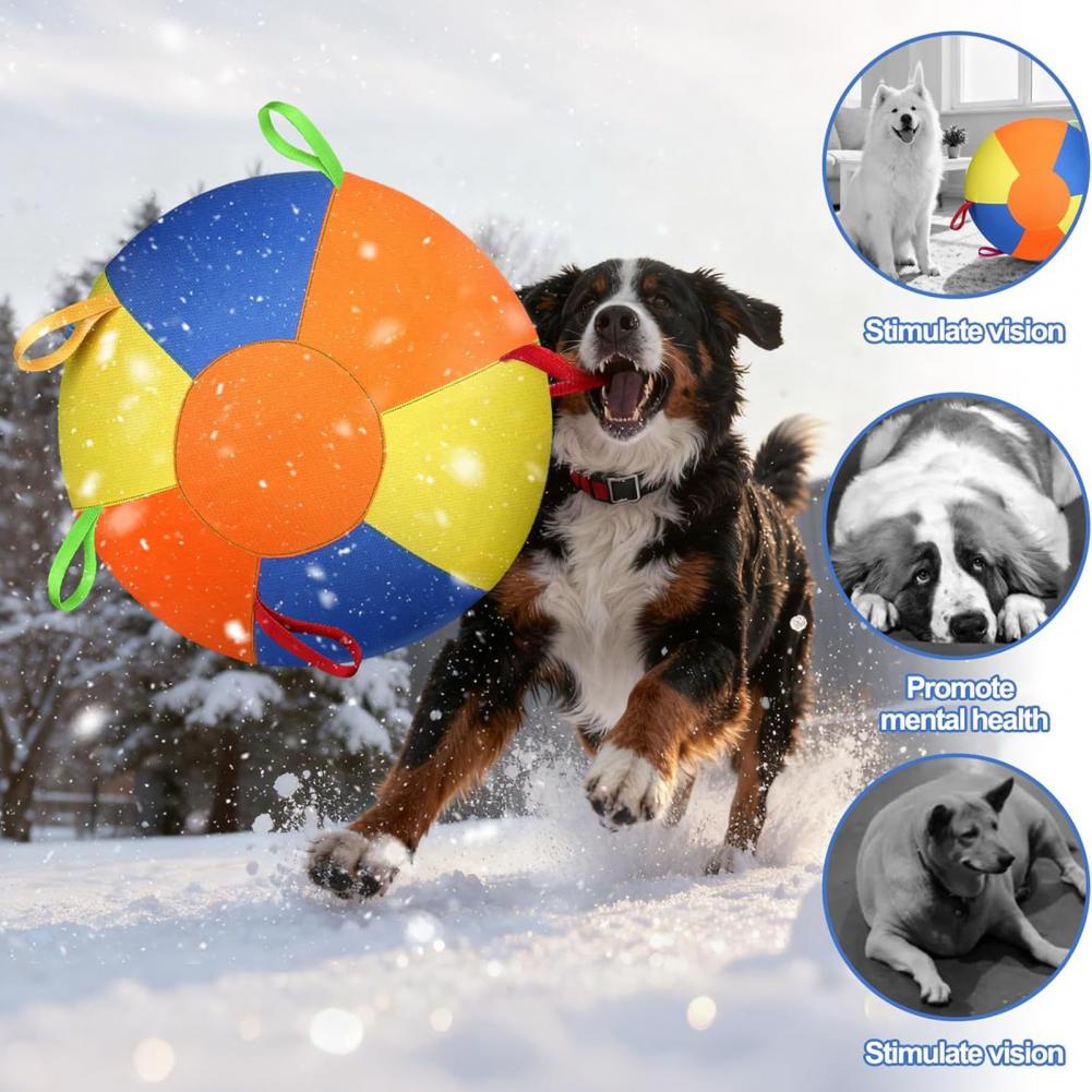 Dog Training Toy Pet Toy with Air Pump Multiple Nozzles Tear-resistant Chew-resistant Training Toy Compact Portable Fast