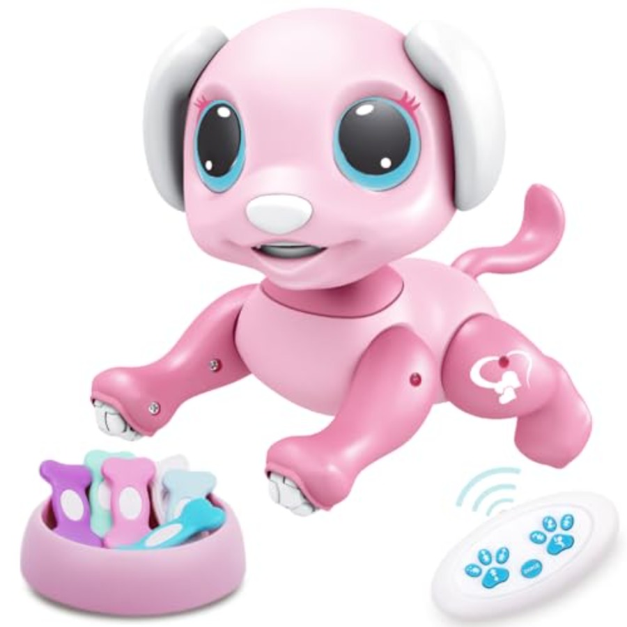 BIRANCO. Remote Control Dog Gesture Sensing - Smart Puppy Toy Robot Pet Walks Barks Interactive with Toddler STEM Play Best Chr