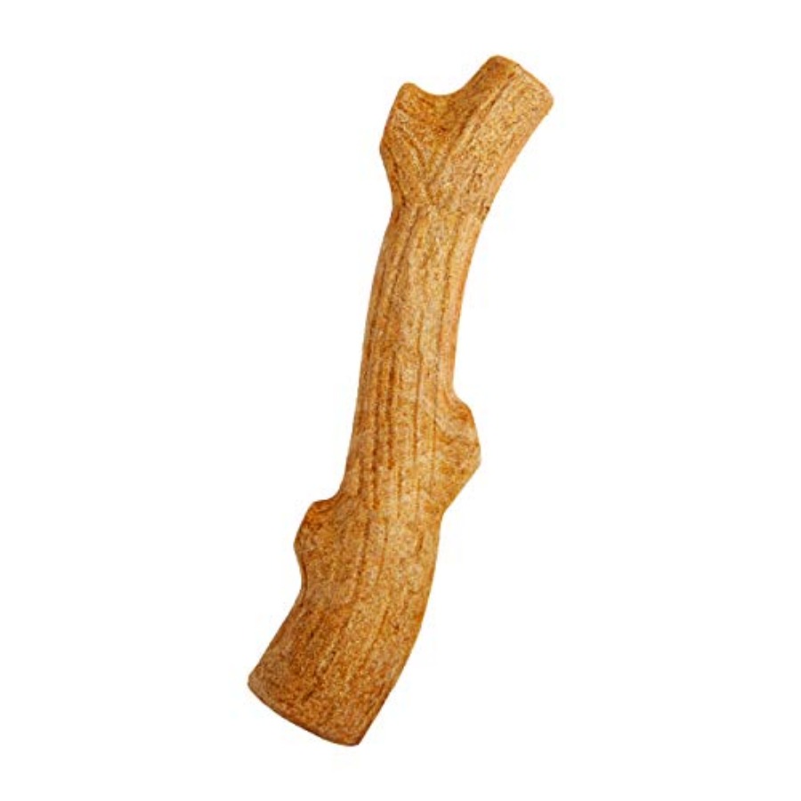 Super Dogwood Dog Chew Toy Made in the USA Real-Wood Blend tural Wood Flavor and Texture Moderate Chewers Medium 9.5