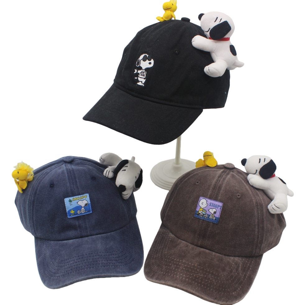 1piece snoopy dog Baseball Cap Cartoon snoopy Print Hat Boy Girl Breathable Kid Hat HipHop Boy NetCap Gift toys snoopy soft toys