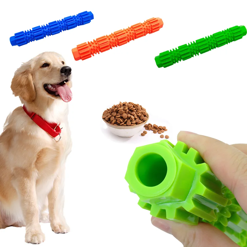 Indestructible Cooling Chew Toy - TPR Treat Dispenser for Aggressive Chewers, Summer Teeth Cleaning & Squeaking Fun