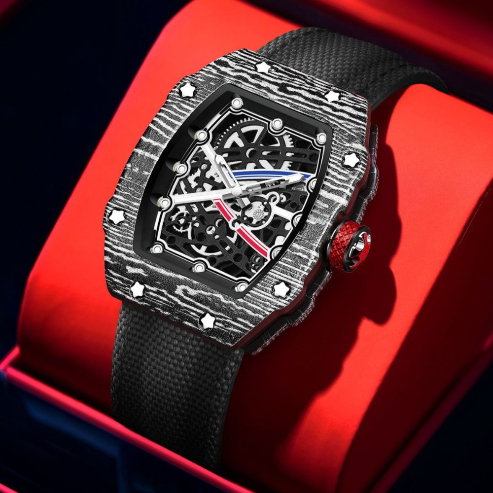 Fashionable Tonneau New Ultra Slim Barrel Shaped Best Selling Quartz Watch Men's Waterproof Brand Watch Luxury AAA Men's Watch