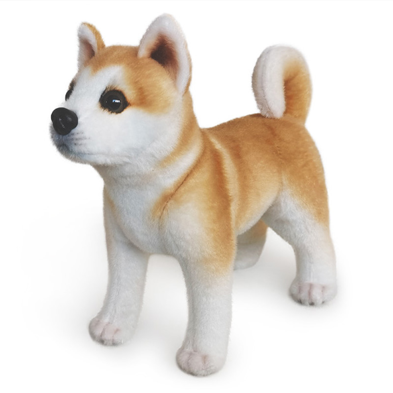 Cute Akita Dog Plush Toy Simulation Stuffed Soft Animal Pillow Christmas Gift For Kids Kawaii Valentine Present
