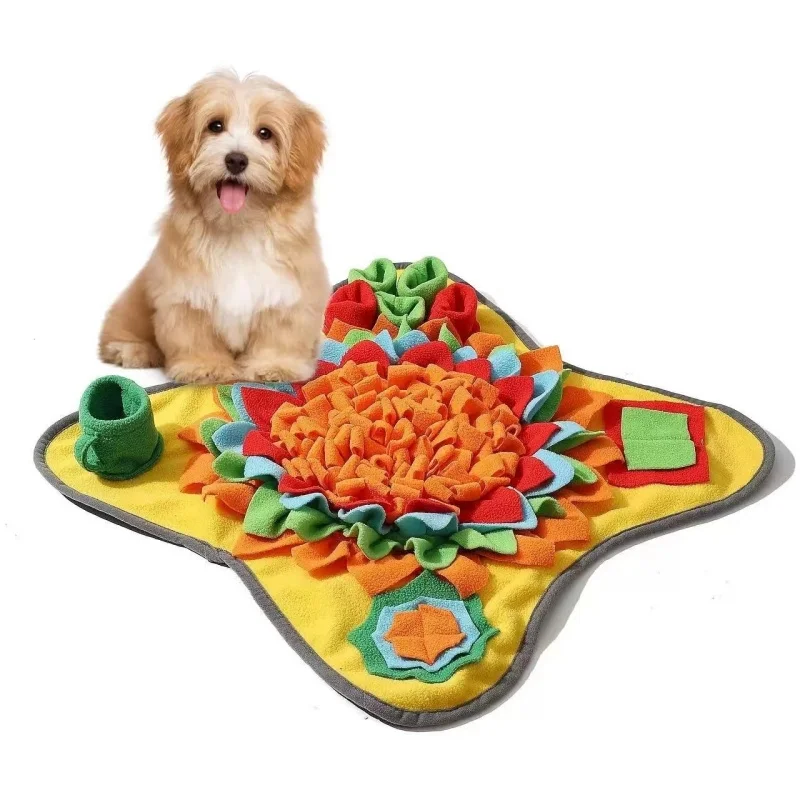 Pet Sniffing Training Mat Blanket Eco-friendlyTraining Mat Dogs Cats Educational Stress Relief Bite Resistant Slow Food Pets