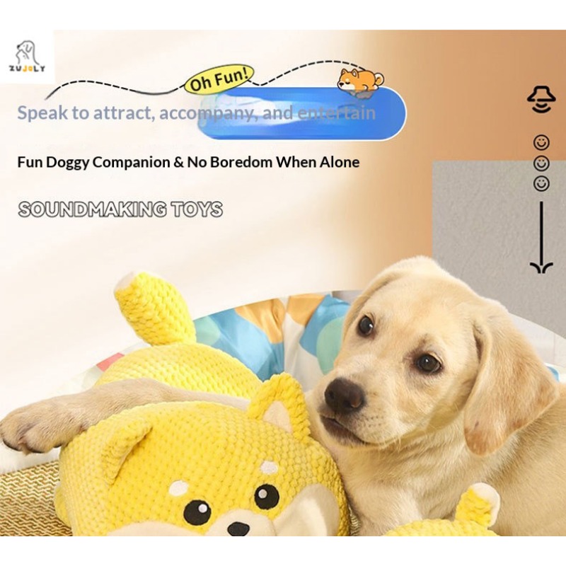 Best Dog Toy Piggy Bite Resistant Grinding Teeth Cleaning Large Dog Interactive Entertainment Puppy Boredom Pet Plush Toy