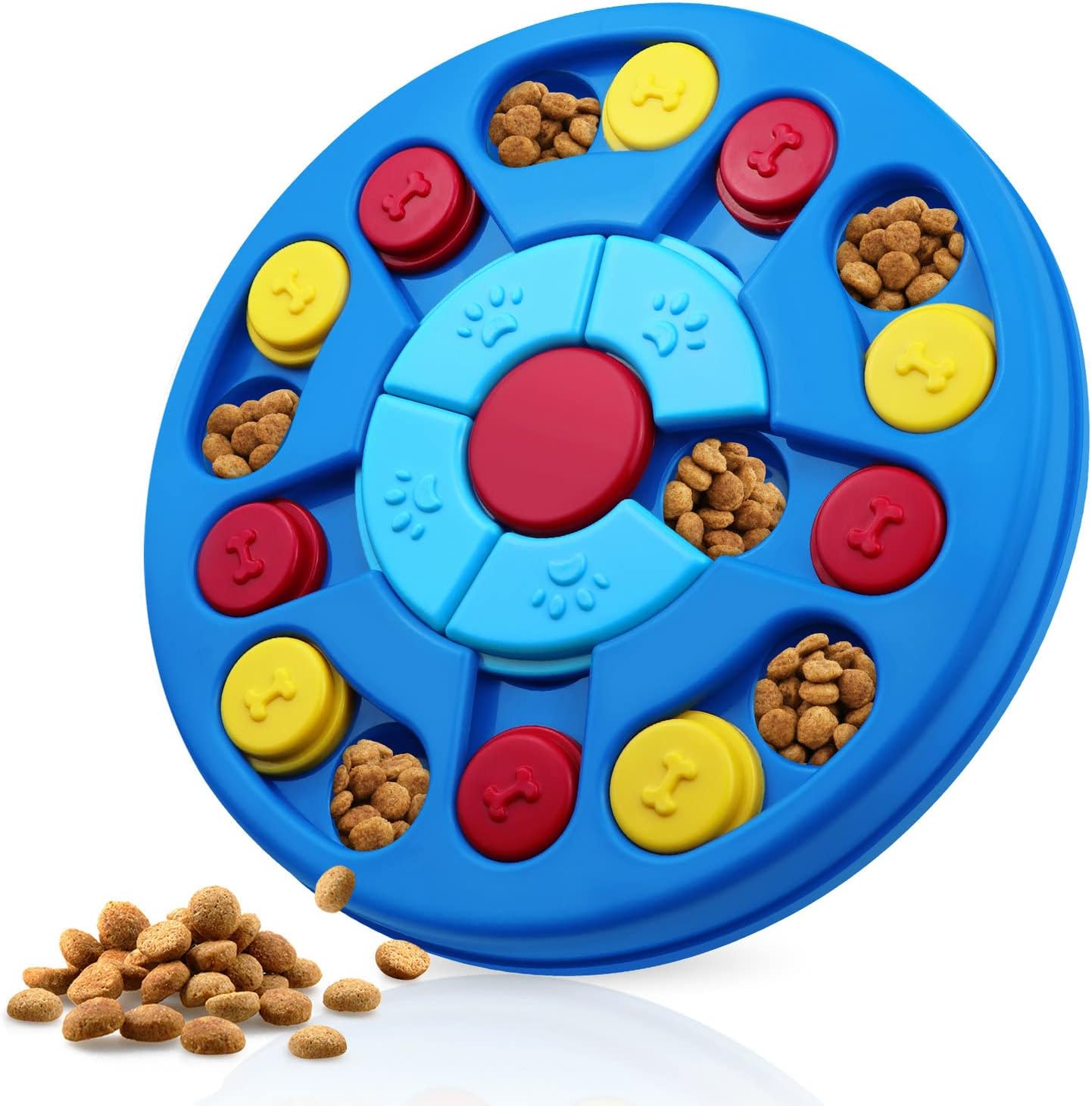 Interactive Dog Puzzle Toy for Smart Dogs - IQ Stimulation Treat Training Slow Feeder, Advanced Level 2-3