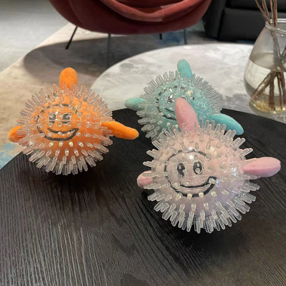 Dog Chew Spike Ball Toy - Teeth Cleaning & Tartar Control Pet Supplies, Bite-Resistant Durable Dog Toy to Relieve Boredom
