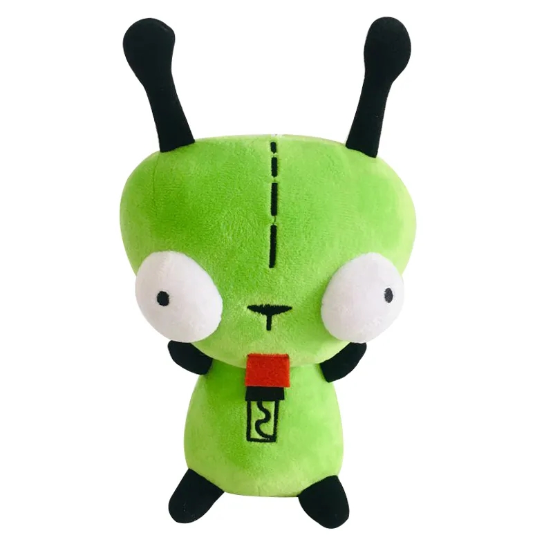 20cm Alien ET 3D Eyes Green Invader ZIM GIR Dog Plush Figure Toy Soft Stuffed Collectible Toy Christmas Gift Toys for Children