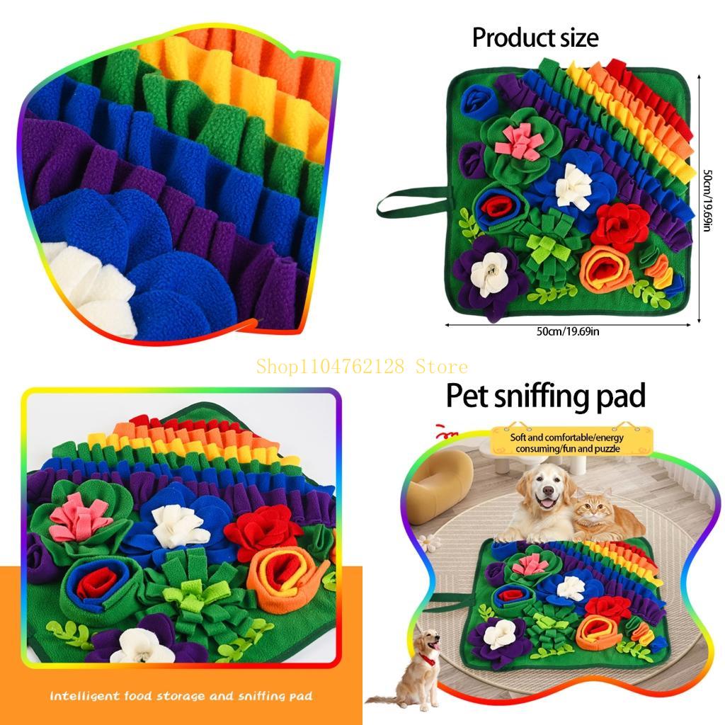 Dog Snuffle Toy Treat Dispensing Mat For Dog Interactive Colorful Chew Toy best sale
