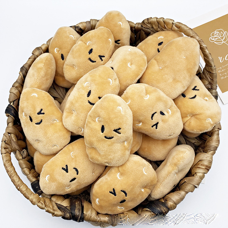 12 Cute Little Potato Dolls Are The Favorite of Dogs And Cats! It Is Made of Super Durable And Bite-Resistant Fabric, And Is a Soft Cloth Interactive Toy for Puppies And Kittens. It Is an Ideal Choice for Long-Toothed Puppies And Energetic Adult Dog