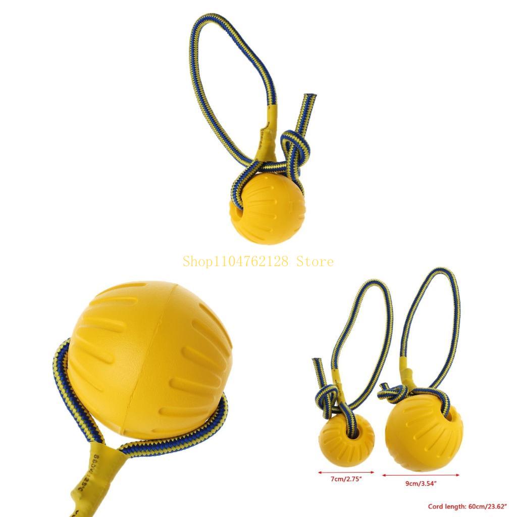 Fun Dog Toy Sphere Puppies Training Sphere Toy with Rope Pet Dog Fetching Sphere Pet Fun Toy for Dog Outdoor Indoor best sale